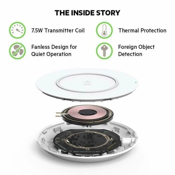 Belkin BOOST UP 7.5W Wireless Charging Pad - White - Picture 4 of 4